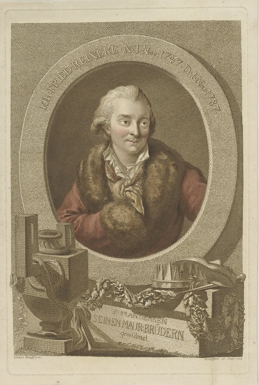 Portrait of Johann Friedrich Reinecke 1745-1787, 1788 by Johann Gottlob Seyffert