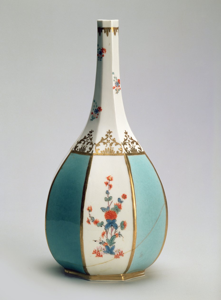 Flask, in the Shape of a Japanese Sake Bottle, for the Meissen Factory, c.1725 by Johann Gregor Herold