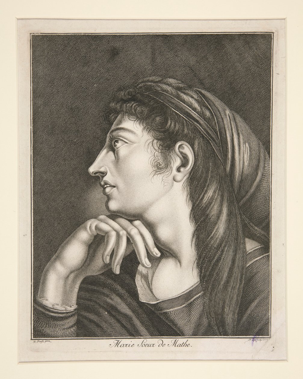 Marie Sister of Mathe by Johann Heinrich Lips