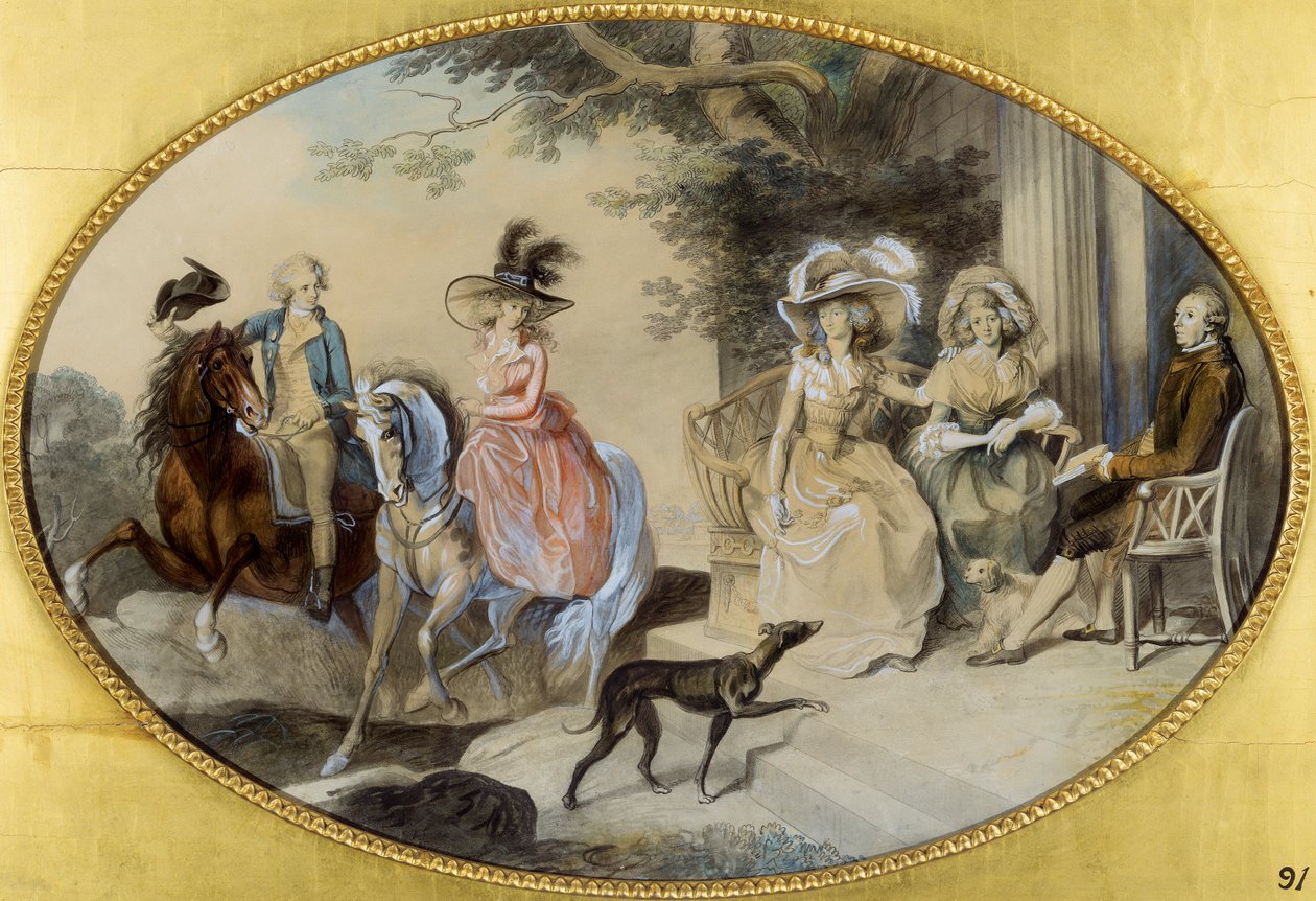 Lady St. Aubyn and her Family by Johann Heinrich Ramberg