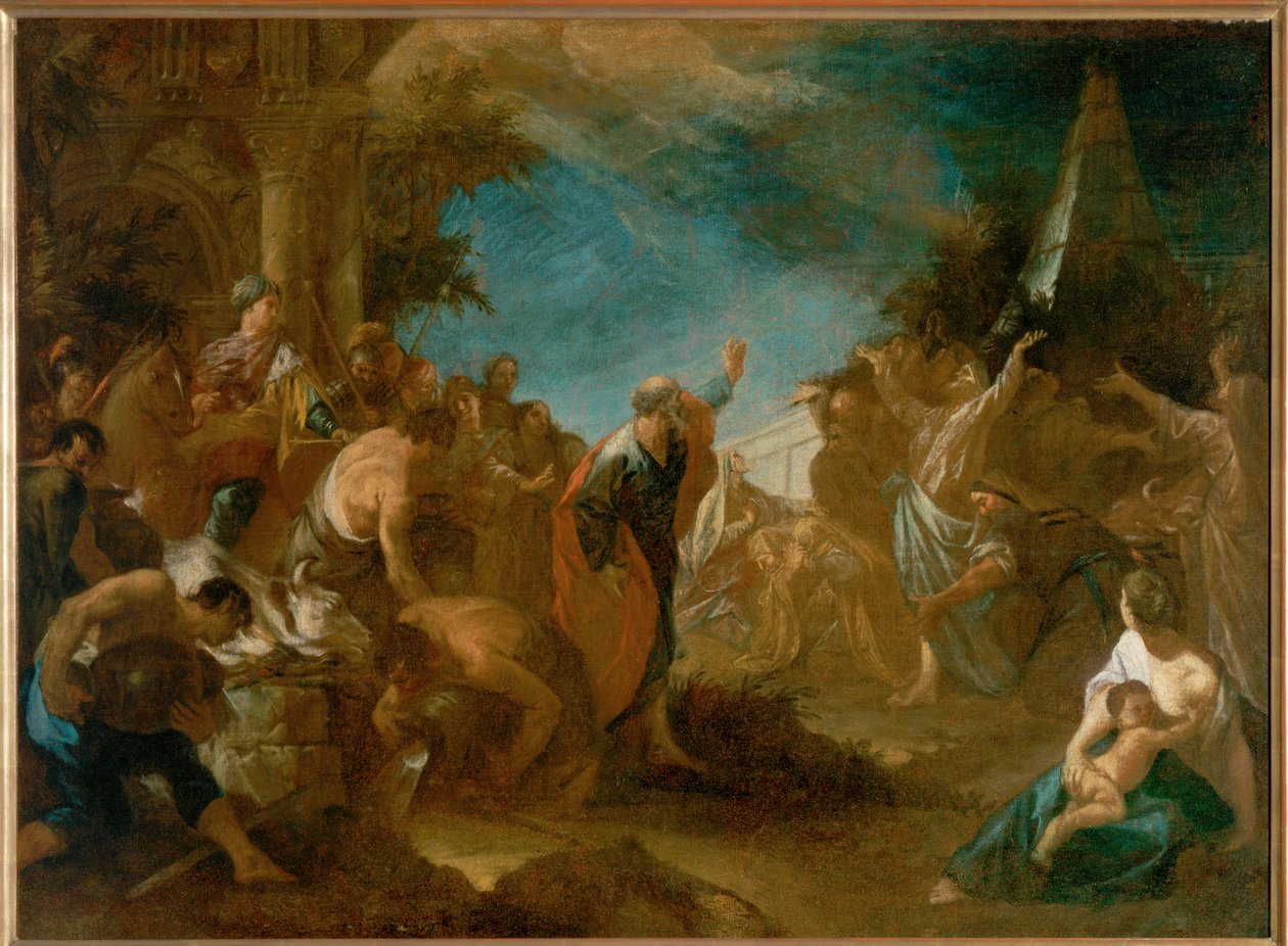Prophet Elijah confounds the Priests of Baal by Johann Heinrich Schonfeldt