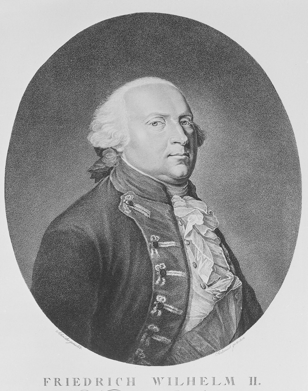 Friedrich Wilhelm II of Prussia by Johann Heinrich Schroder
