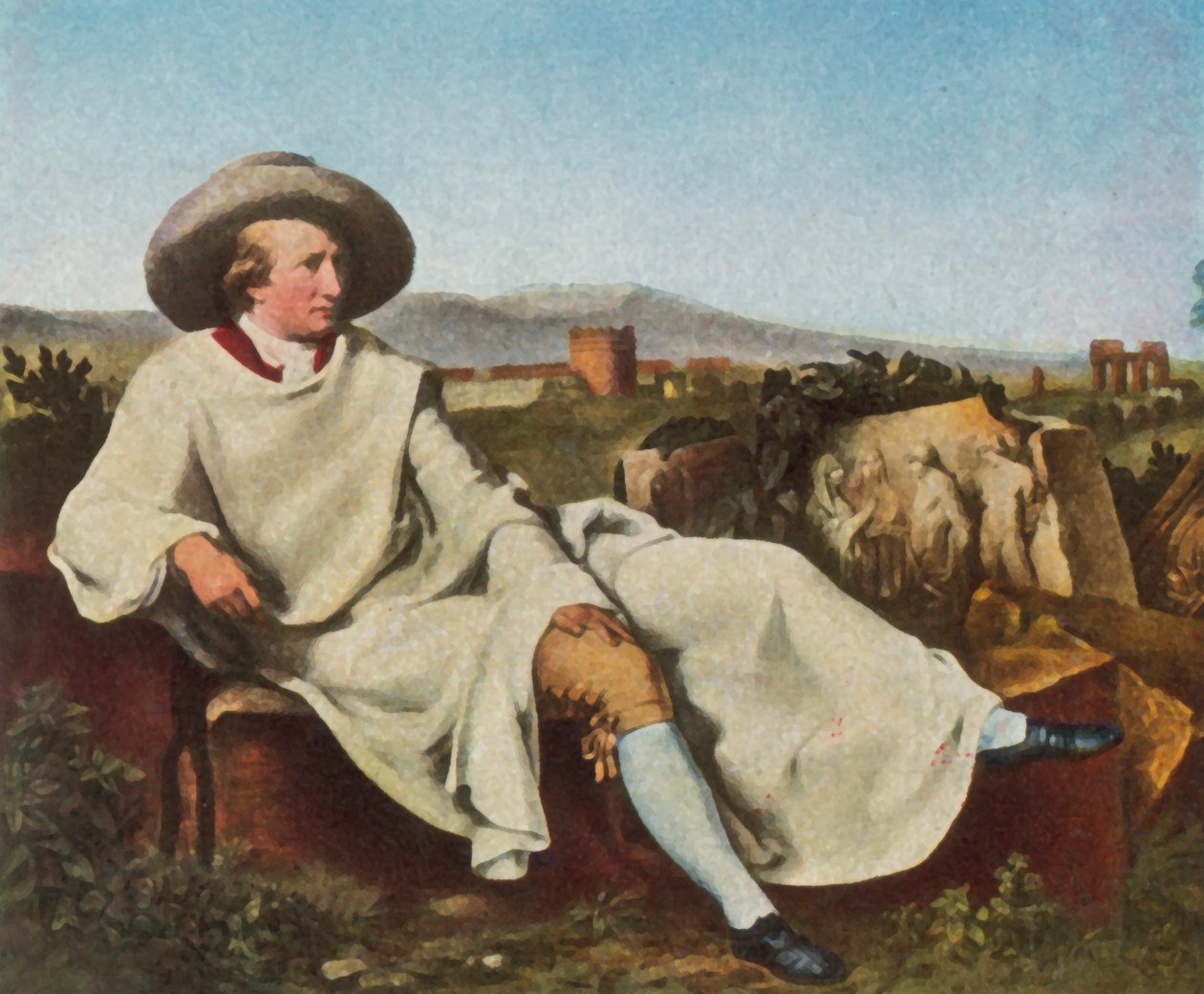 Goethe in Italy by Johann Heinrich Wilhelm (after) Tischbein