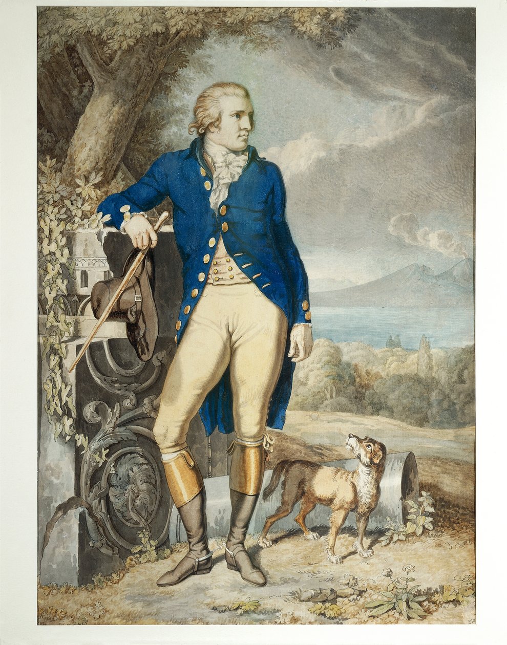 Portrait of Johann Wolfgang von Goethe in the country