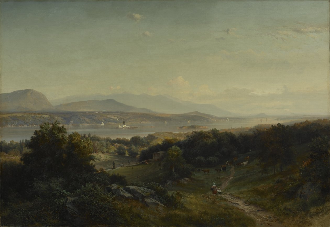 Landscape, Hyde Park, New York, 1859 by Johann Herman Carmiencke