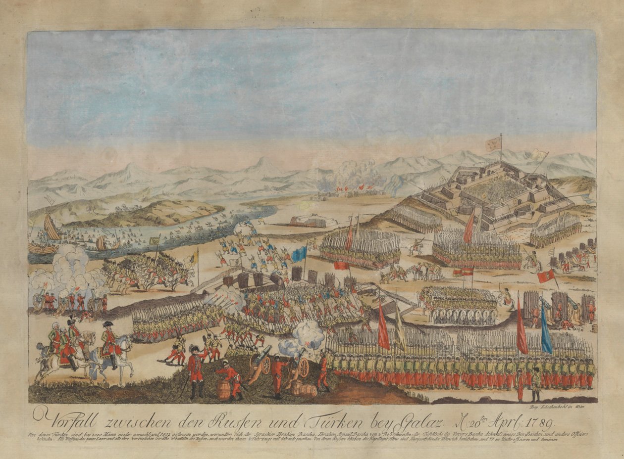 Incident Between the Russian and Ottoman Armies at Galati on April 20, 1789 by Johann Hieronymus Loeschenkohl