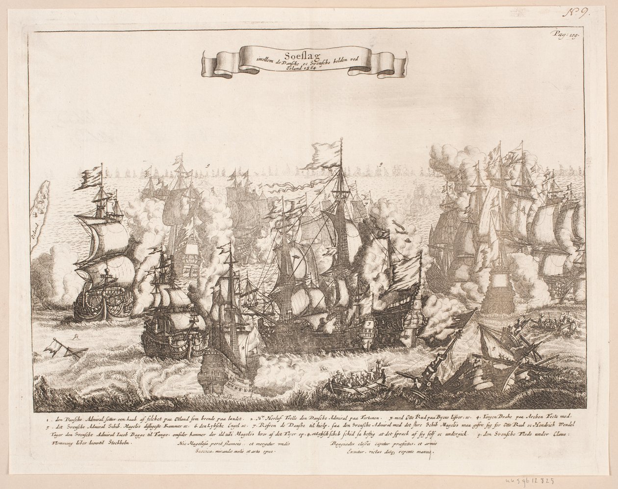 Sea Battle at Öland, 1564 by Johann Husman