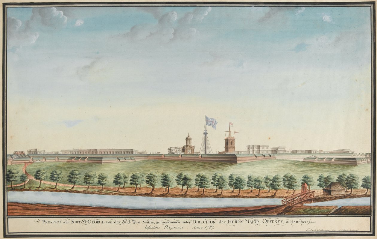 Prospect from Fort St George by Johann Jacob Ludewig Rothmeyer