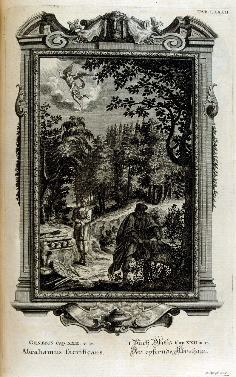 Abraham Prepares to Sacrifice Isaac by Johann Jakob Scheuchzer