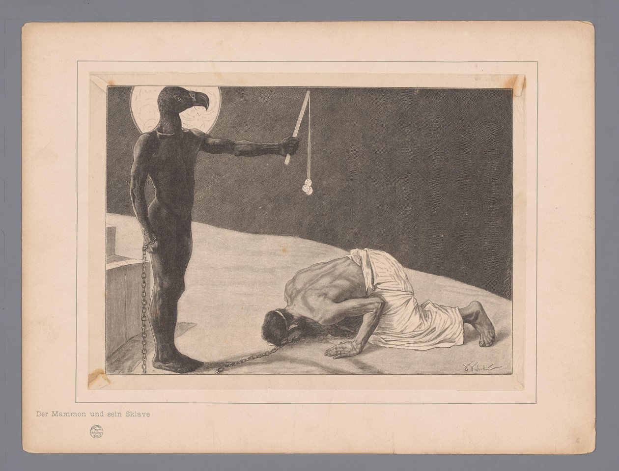 Worship of Mammon (Seven Mystical Representations) by Johann Jakob Weber