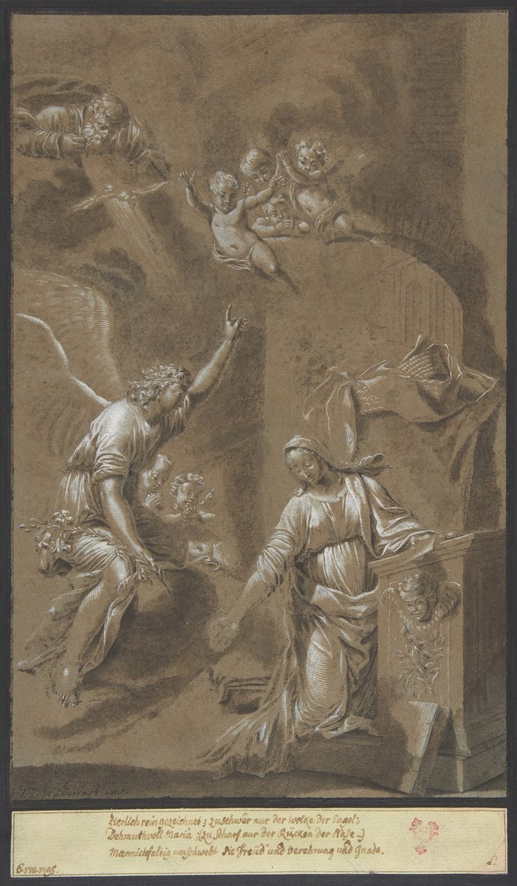 The Annunciation, late 17th century by Johann Jakob von Sandrart