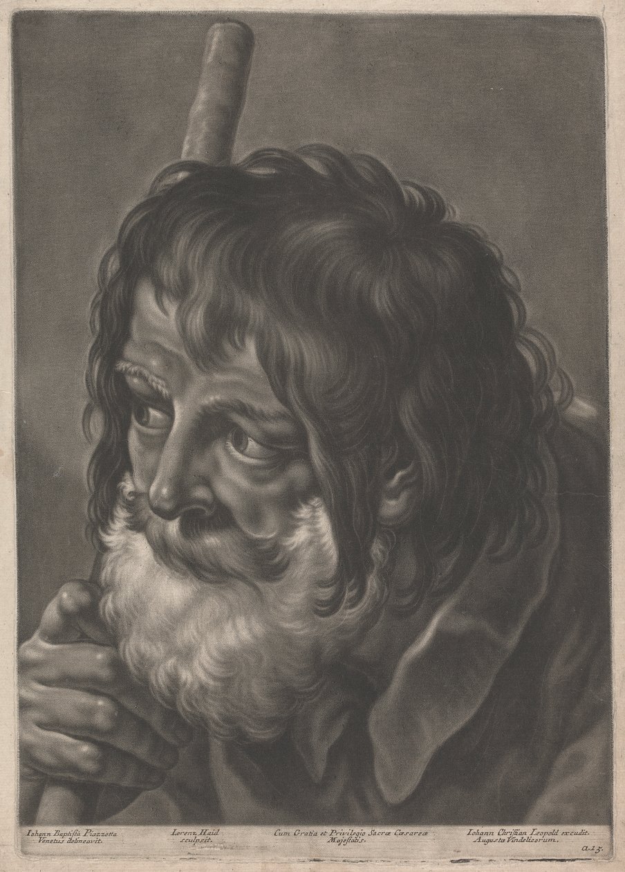 Portrait of a Man with a Staff by Johann Lorenz Haid