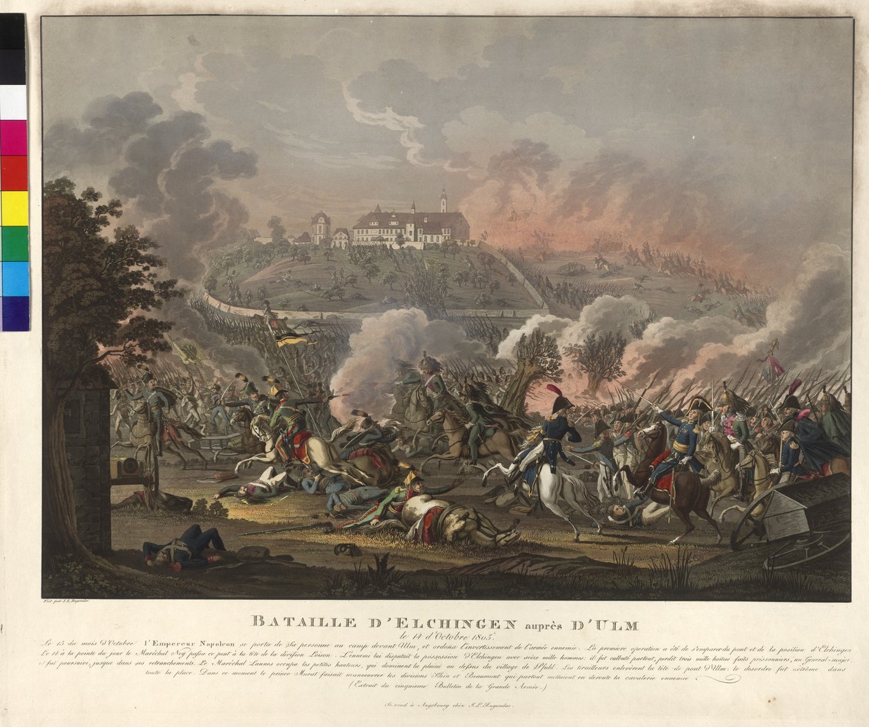 Battle of Elchingen on 14th October 1805 by Johann Lorenz Rugendas