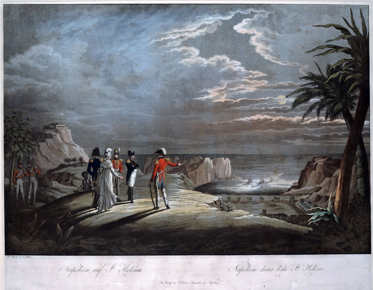 Napoleon Bonaparte on the Island of Saint Helena by Johann Lorenz Rugendas