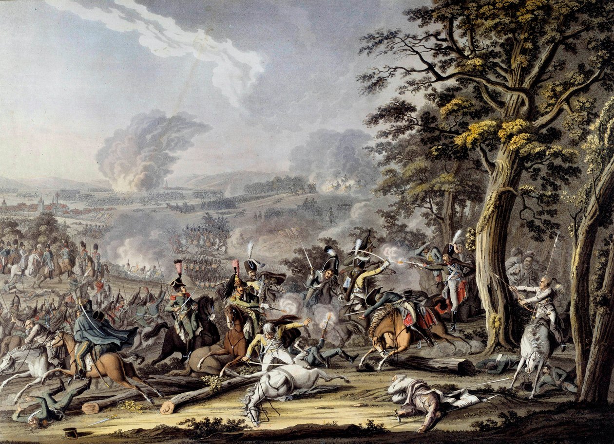 War of the Fourth Coalition: view of the Battle of Friedland by Johann Lorenz Rugendas