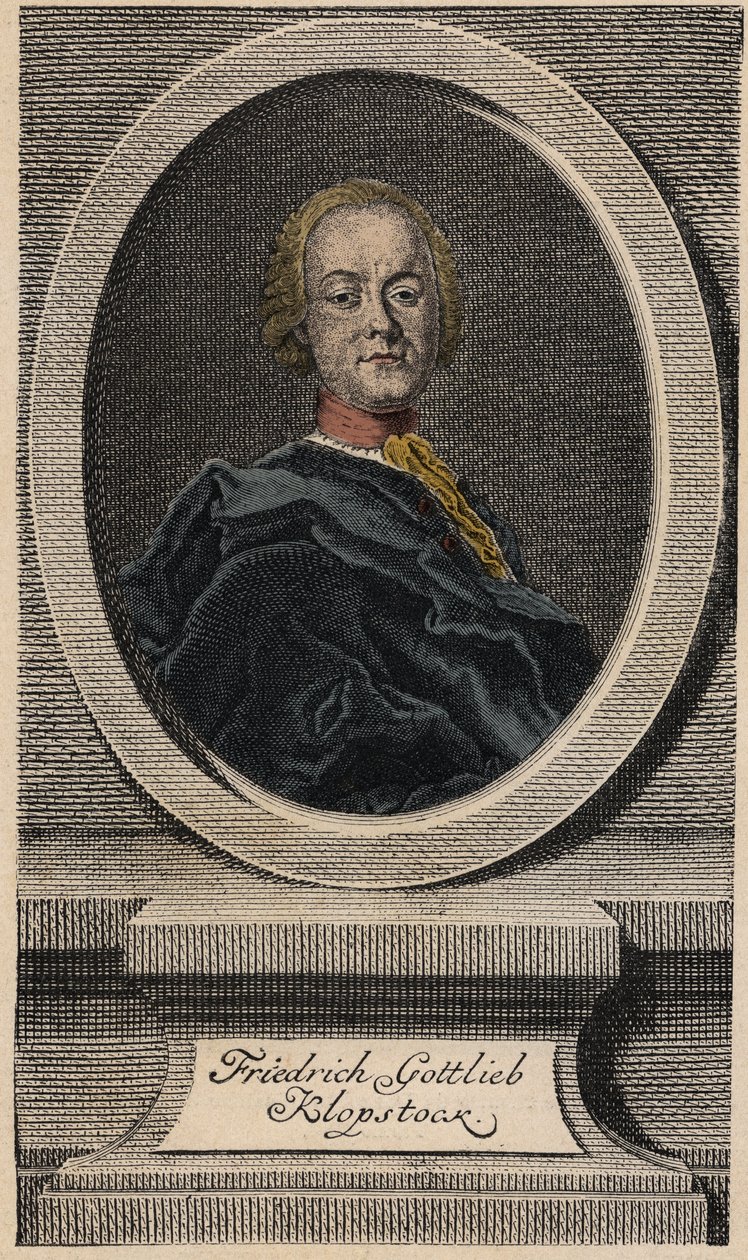 Friedrich Gottlieb Klopstock, German poet by Johann Martin Bernigeroth