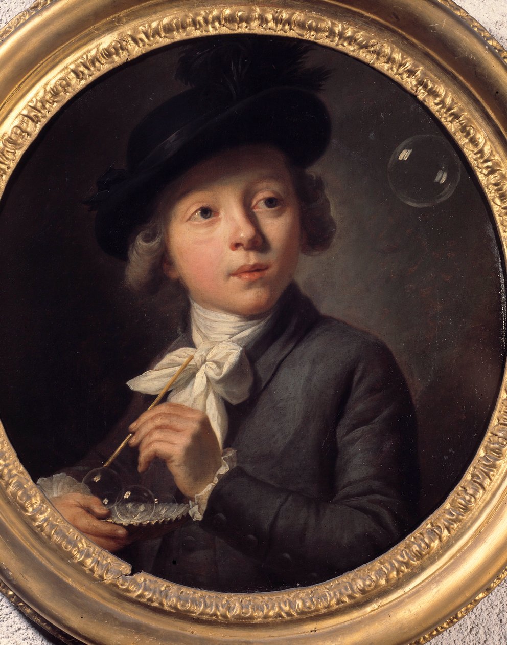 Soap Bubbles or a Portrait of J. A. Laurens by Johann Melchior Joseph Wyrsch or Wursch