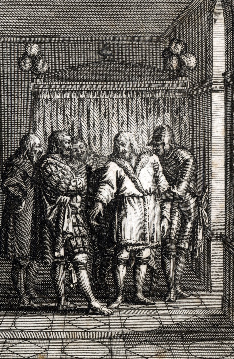 Emperor Rudolph I of Hapsburg decides on his last trip to Speyer by Johann Michael Mettenleiter