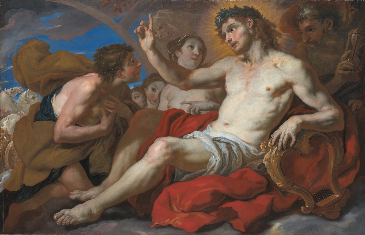 Apollo Granting Phaeton Permission to Drive the Chariot of the Sun, 1690-95 by Johann Michael Rottmayr