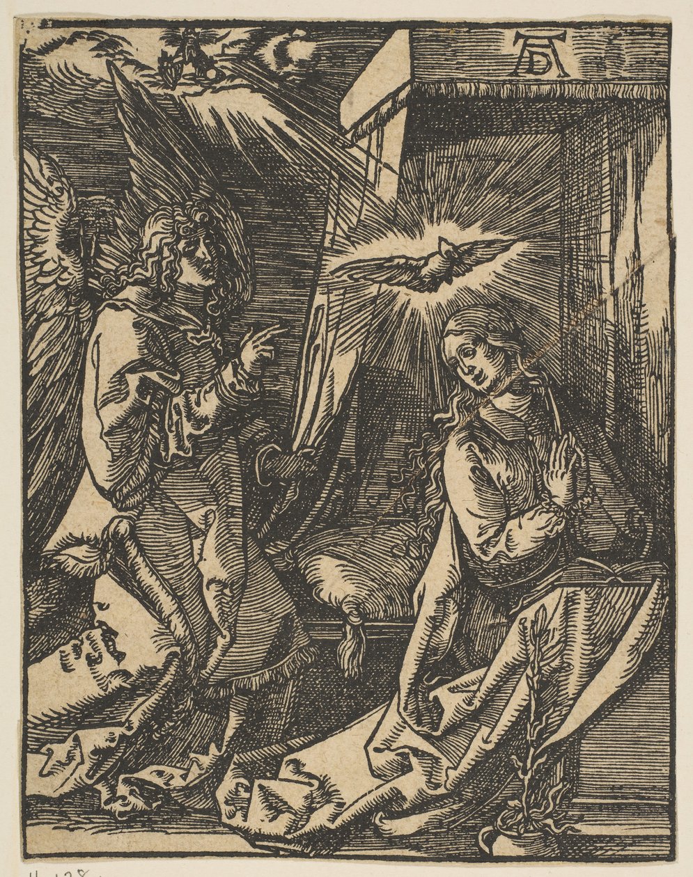 The Annunciation (detail) by Johann Mommard