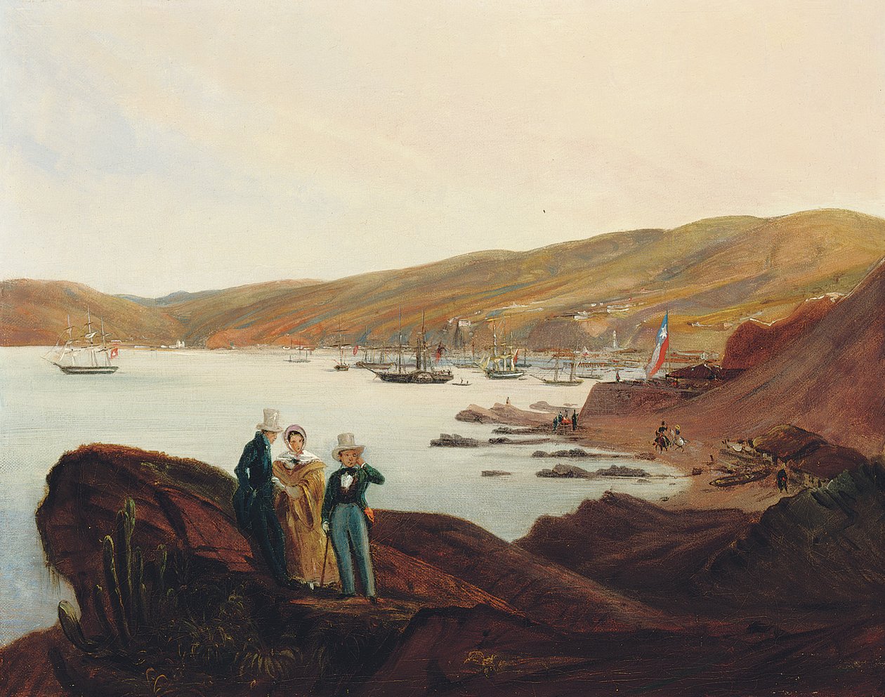El Membrillo Beach, Near Valparaiso, 1844 by Johann Moritz Rugendas