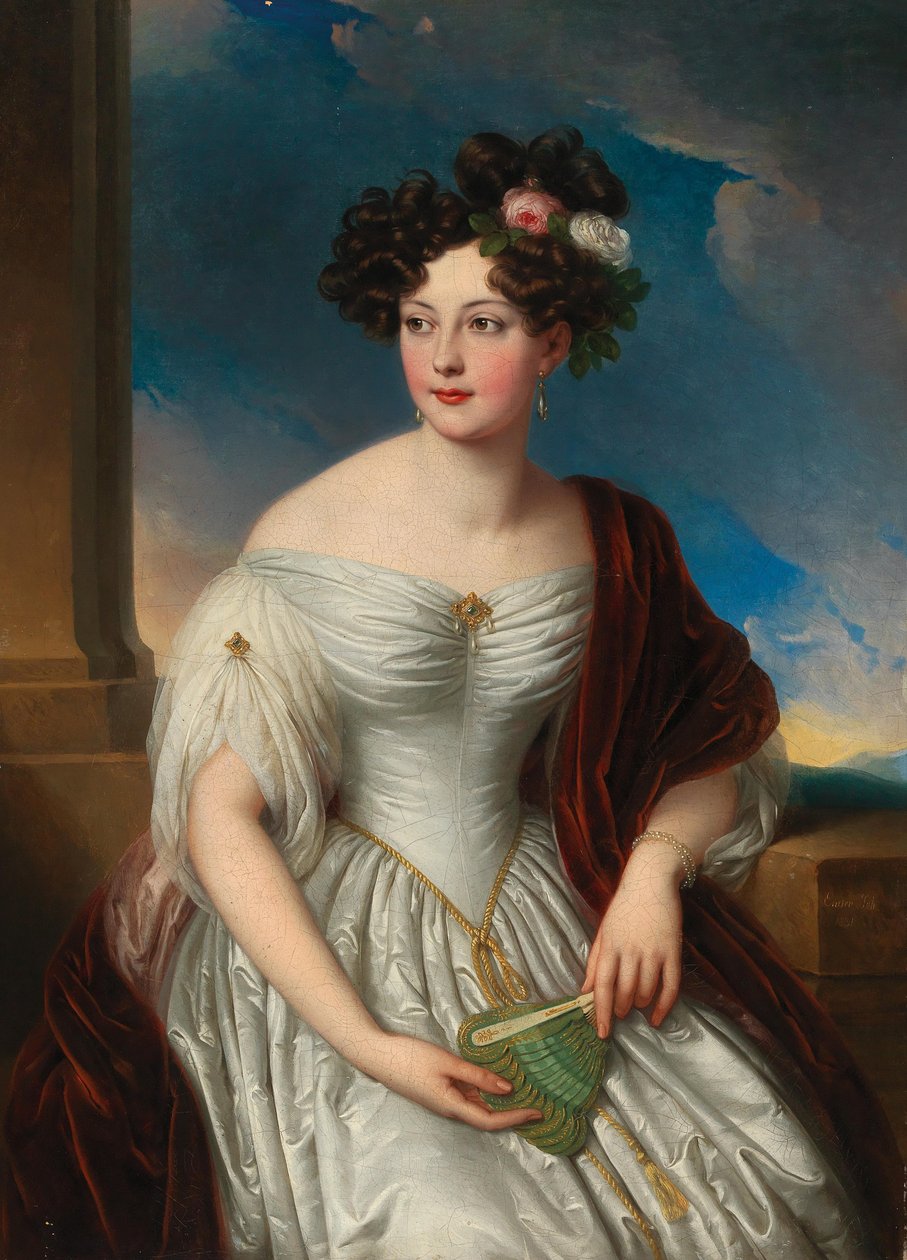 Portrait of Queen Pauline Therese of Württemberg by Johann Nepomuk Ender