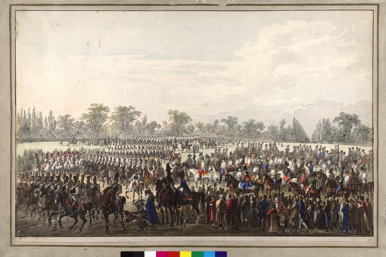 Parade During the Viennese Convention by Johann Nepomuk Hoechle