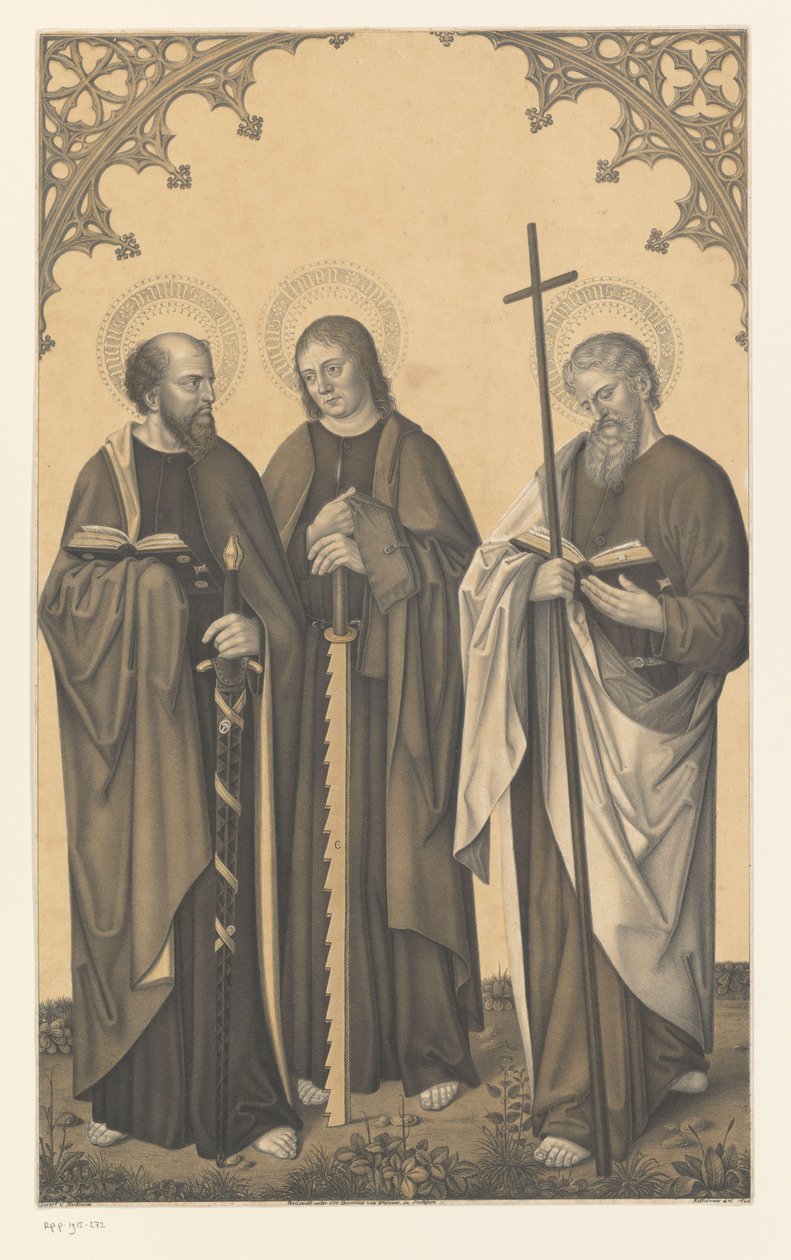 Saint Paul, Simon, and Philip by Johann Nepomuk Strixner