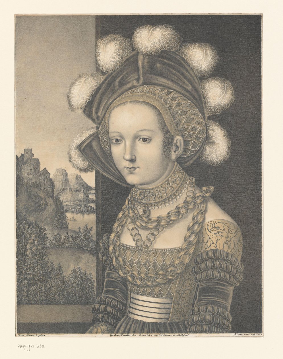 Portrait of an Unknown Young Woman by Johann Nepomuk Strixner