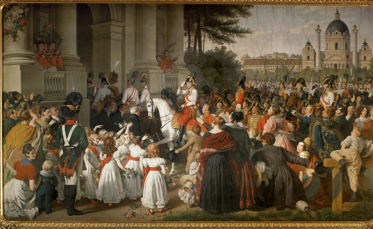 Emperor Franz I, Returns to Vienna from the Battle of Leipzig by Johann Peter Krafft