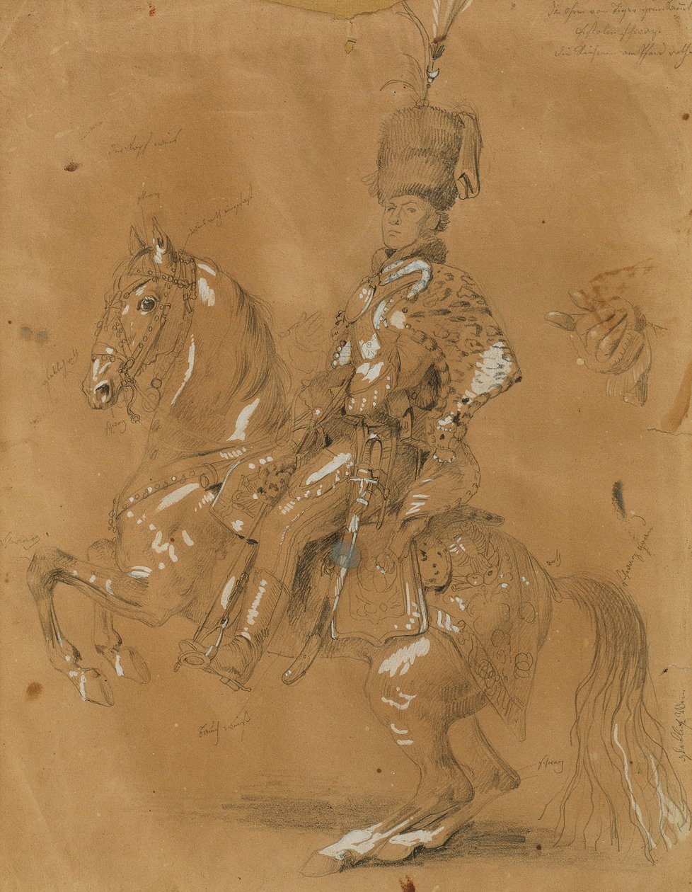 Theodor Aron de Bistra on Horseback by Johann Peter Krafft
