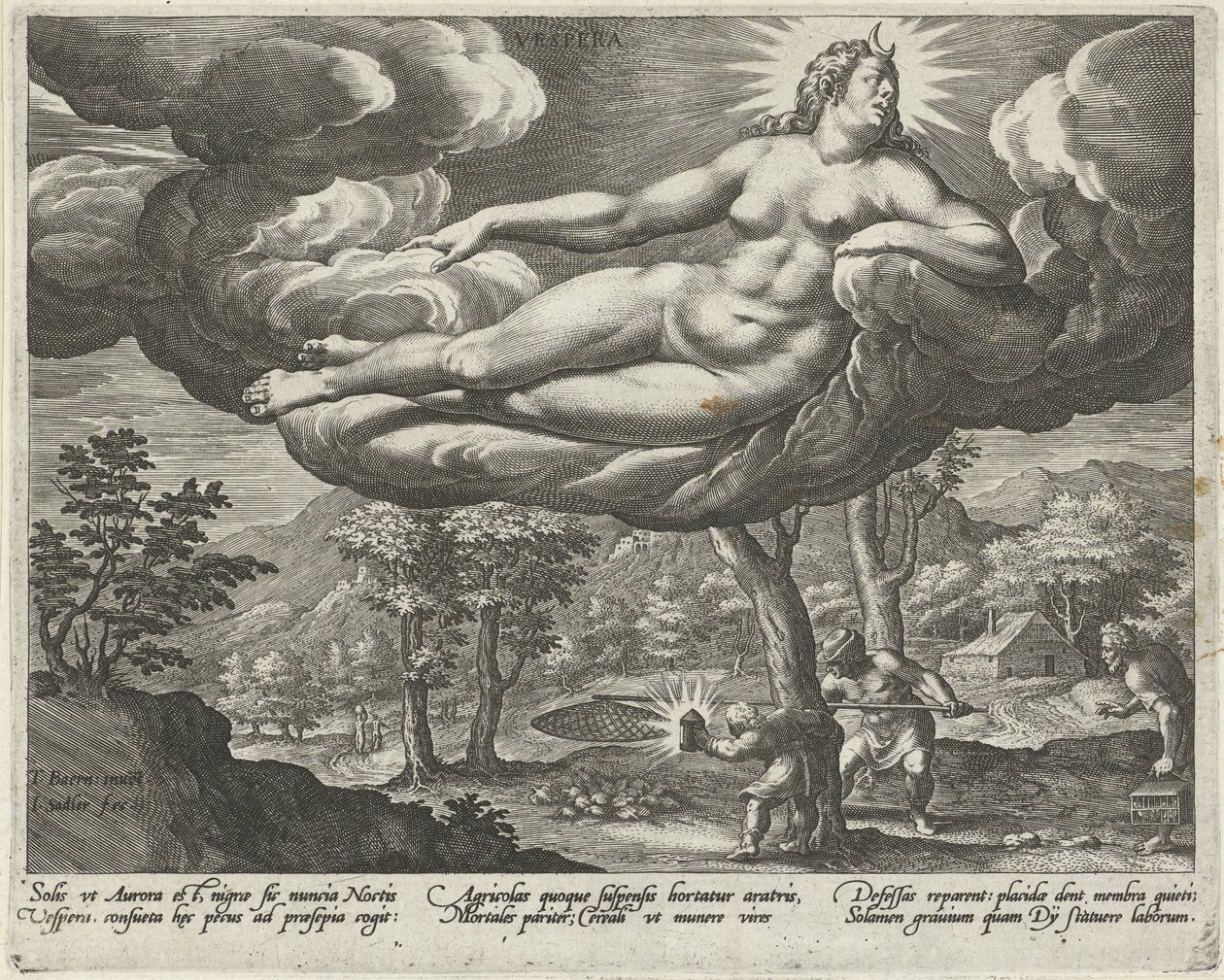 Evening (The Four Parts of the Day) by Johann Sadeler (I)
