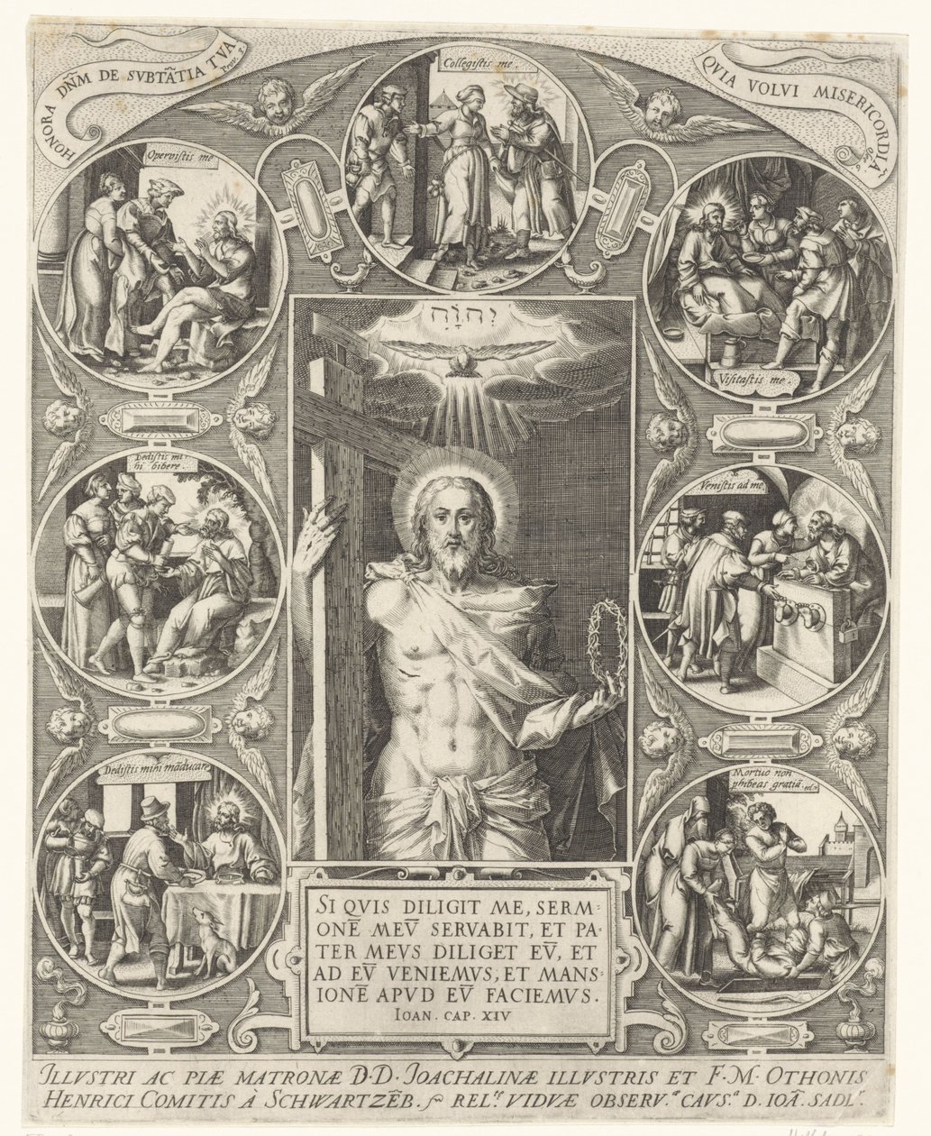 Christ and the Works of Mercy by Johann Sadeler (I)