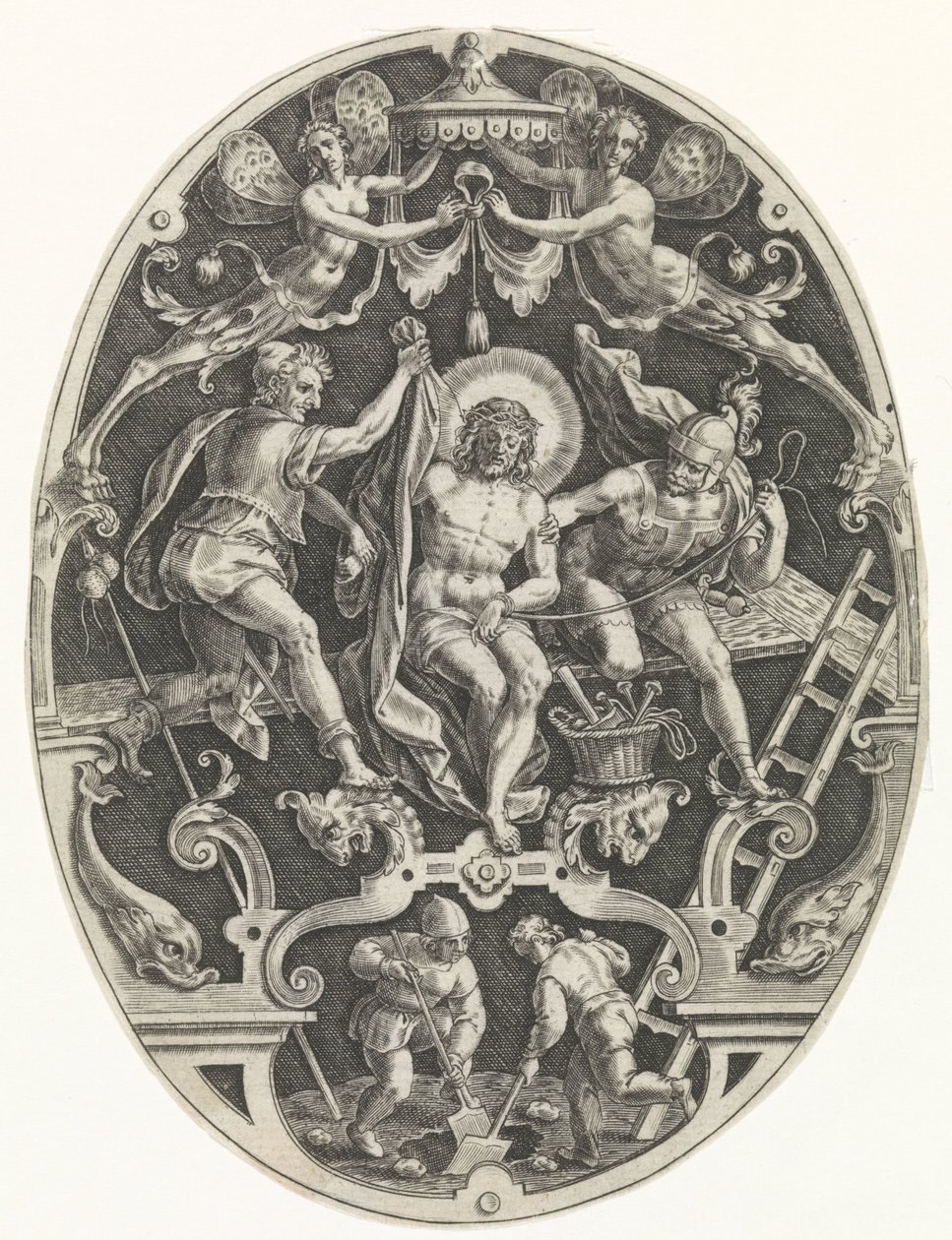 Christ Disrobed by the Soldiers by Johann Sadeler (I)