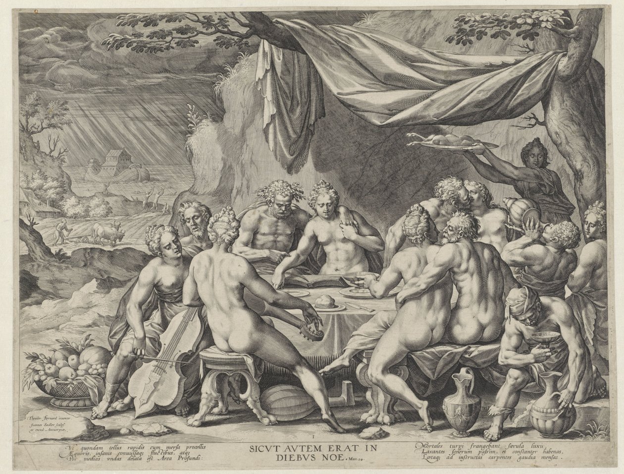 The Sinful Humanity Before the Flood by Johann Sadeler (I)