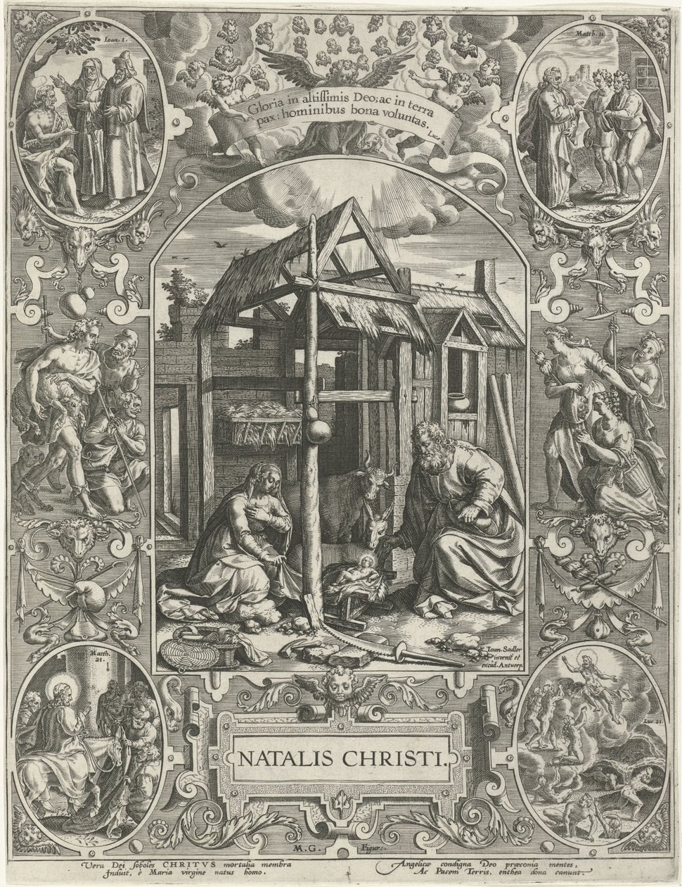 Birth of Christ: Christmas (The Four Major Christian Holidays) by Johann Sadeler (I)
