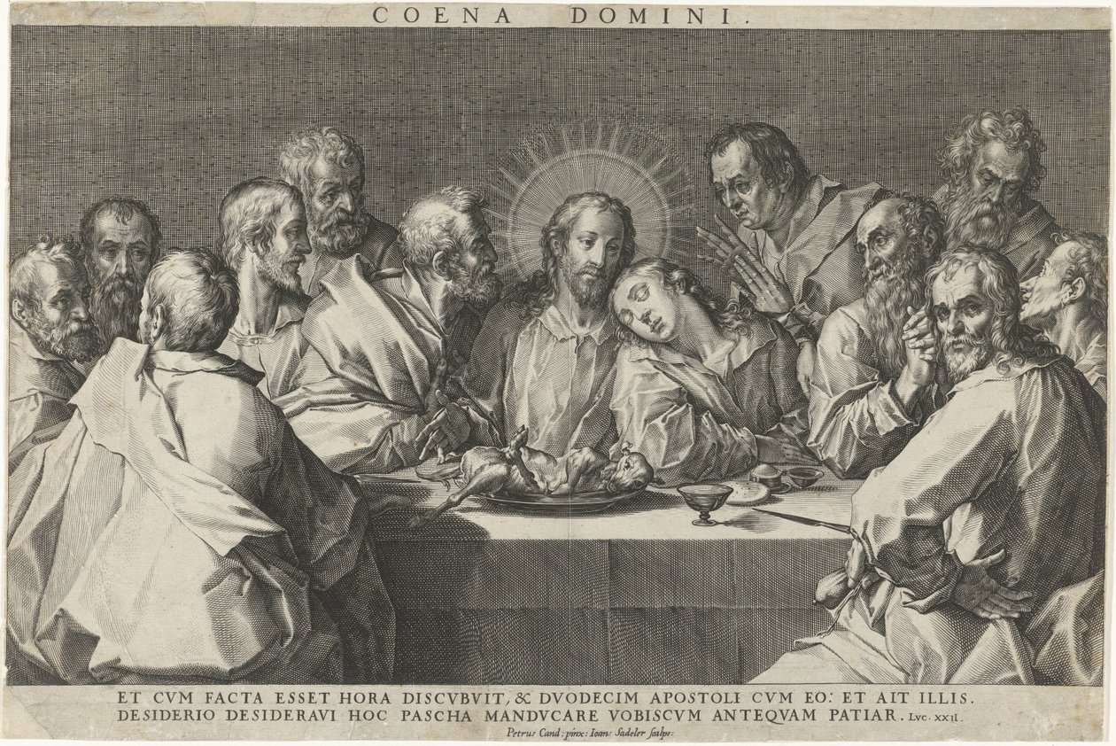 The Last Supper by Johann Sadeler (I)