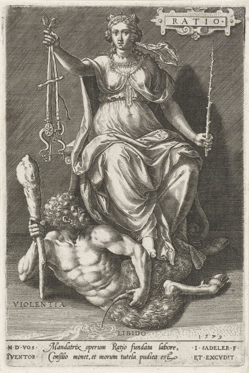 Reason Overcomes Violence by Johann Sadeler (I)