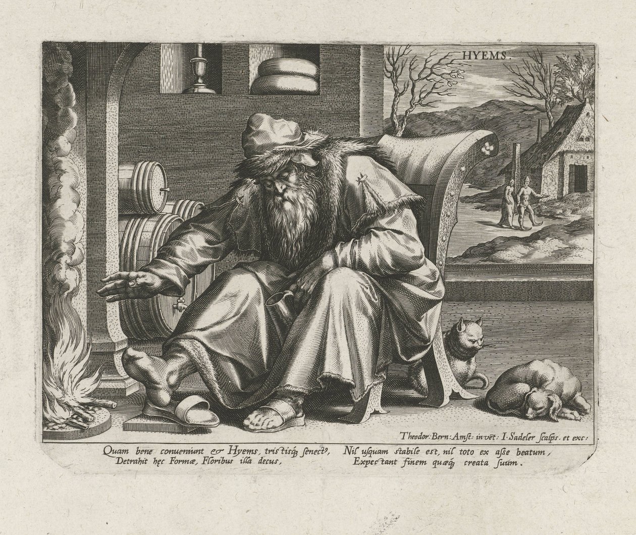 Winter (The Four Seasons) by Johann Sadeler (I)