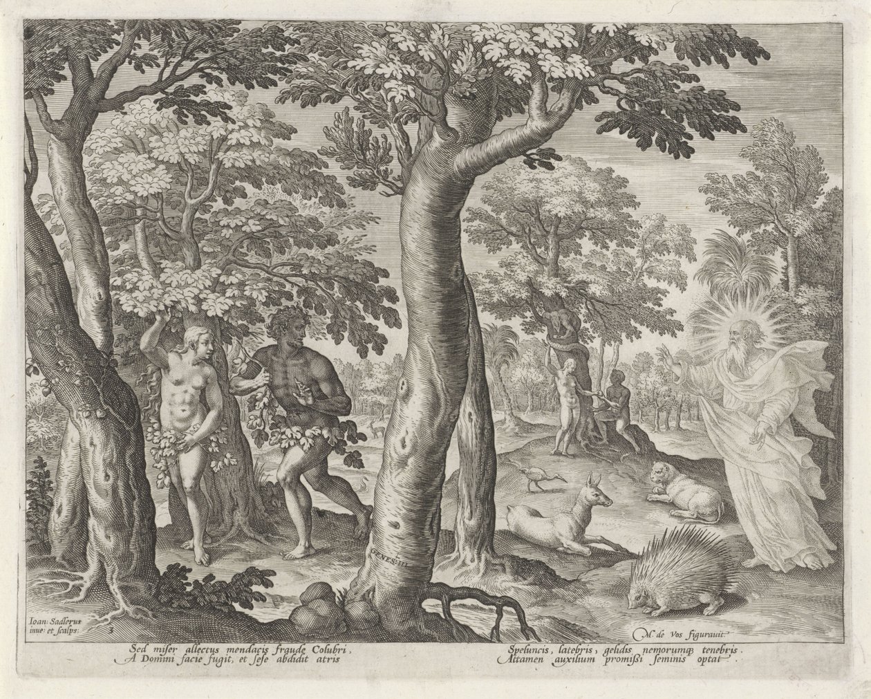 The Fall of Man by Johann Sadeler (I)