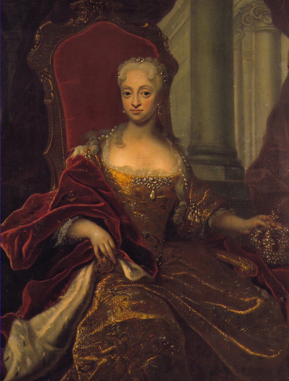 Louise of Mecklenburg-Denmark by Johann Salomon Wahl