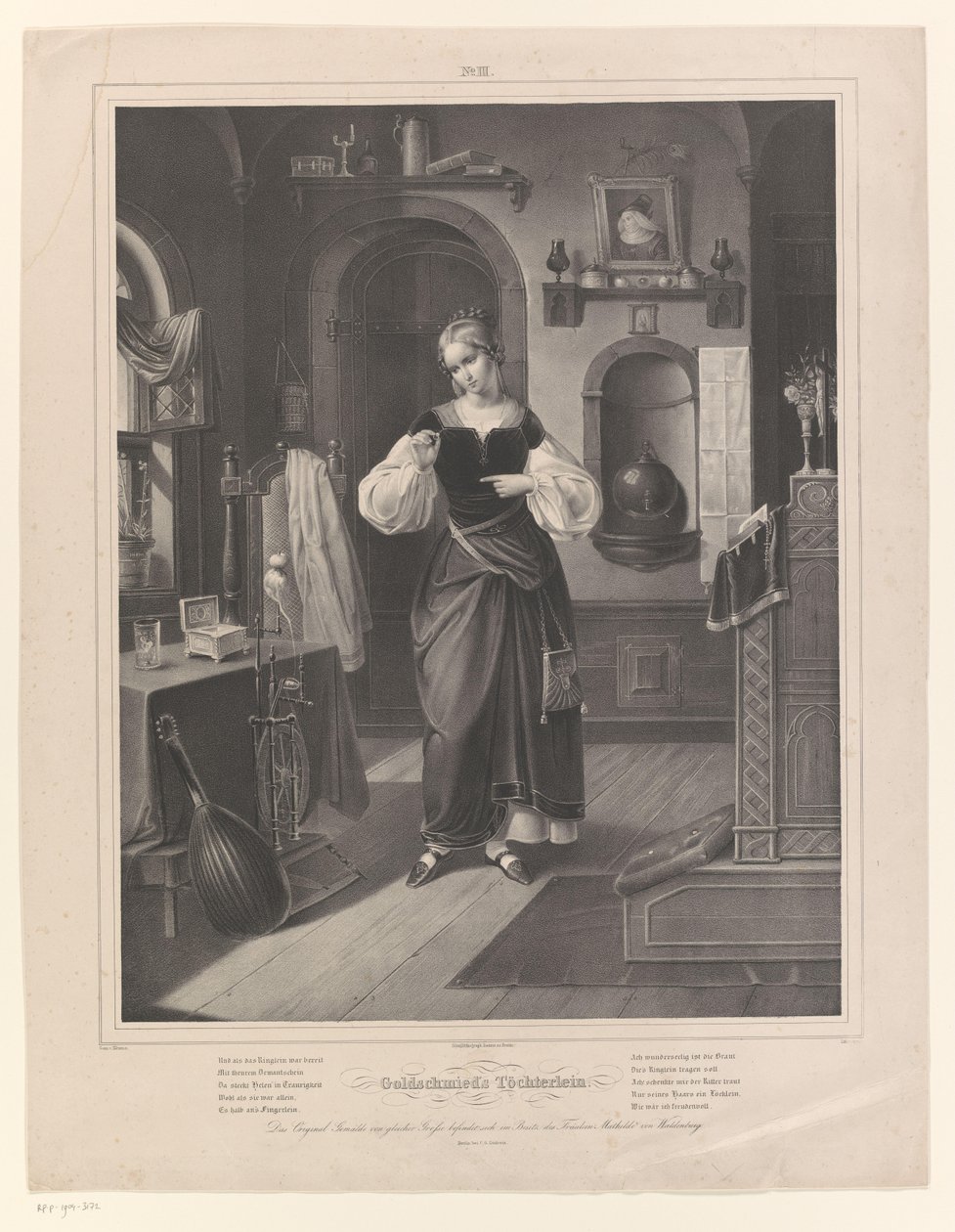 Interior with Woman Holding a Ring (Goldsmith