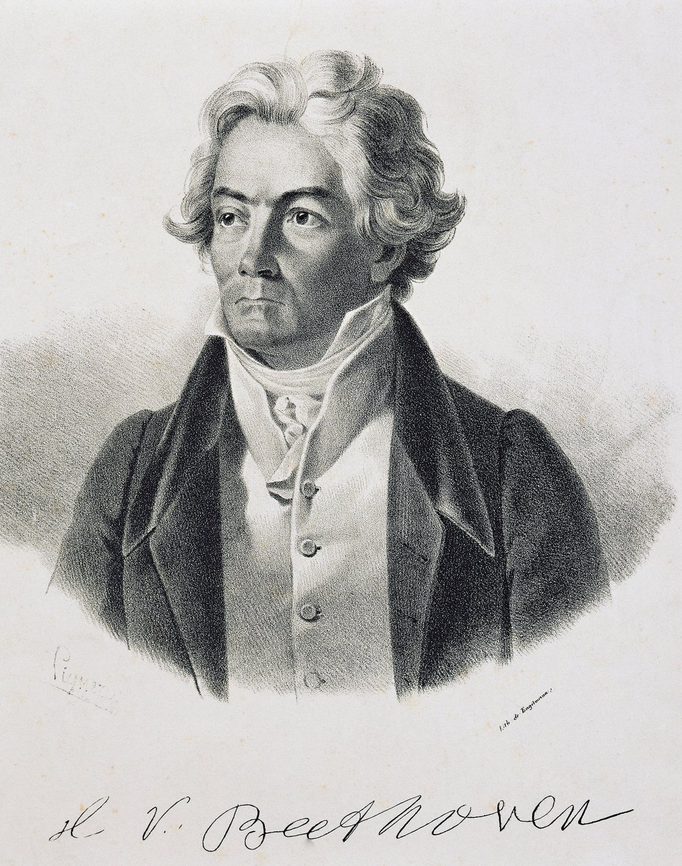 Portrait of Ludwig van Beethoven by Johann Stephan Decker