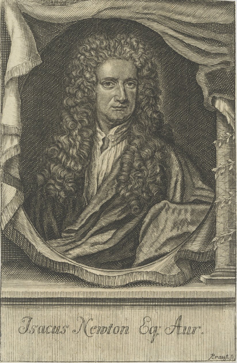 Portrait of Sir Isaac Newton 1642-1727, 1715 by Johann Ulrich Krauss