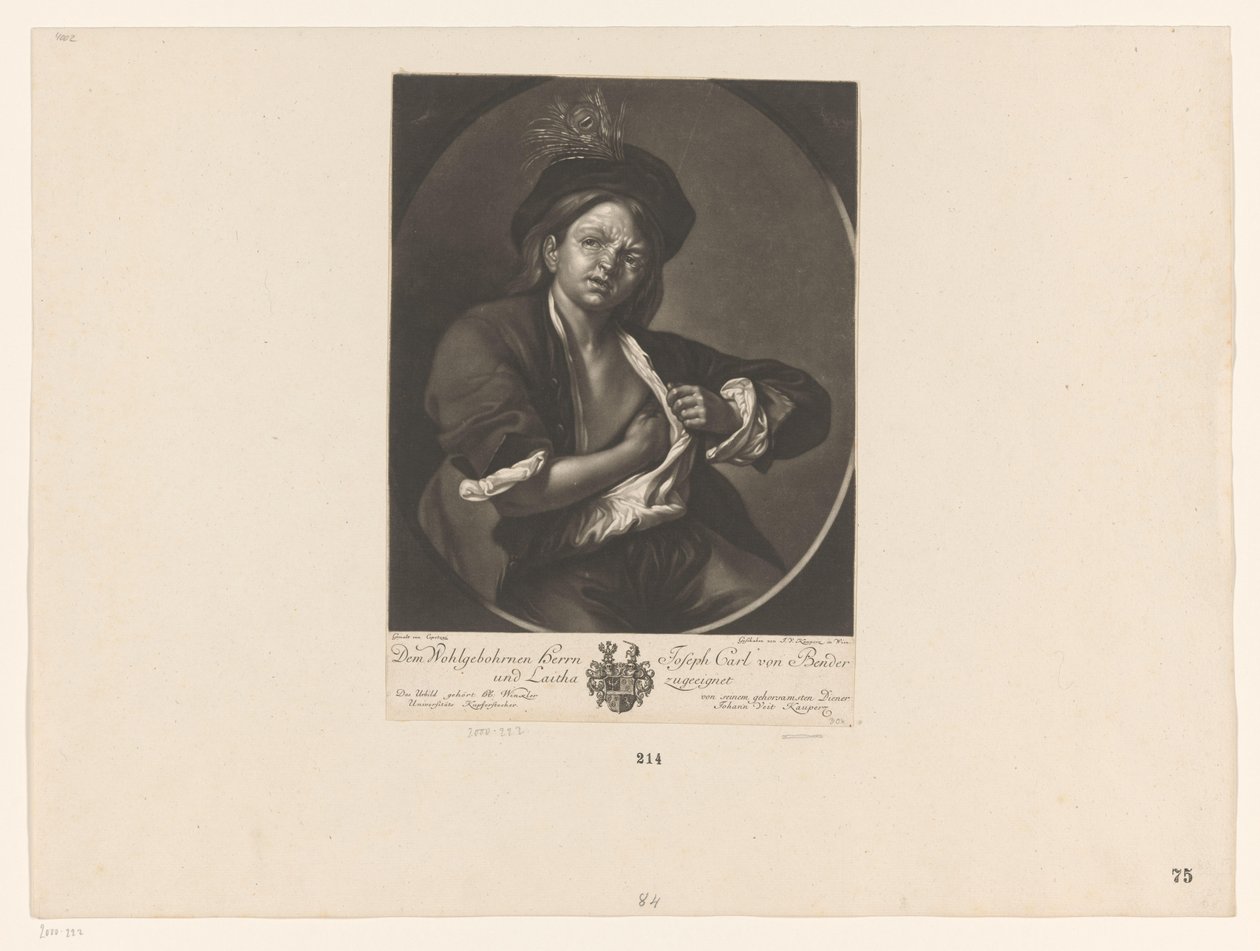 Boy Catching a Flea by Johann Veit Kauperz