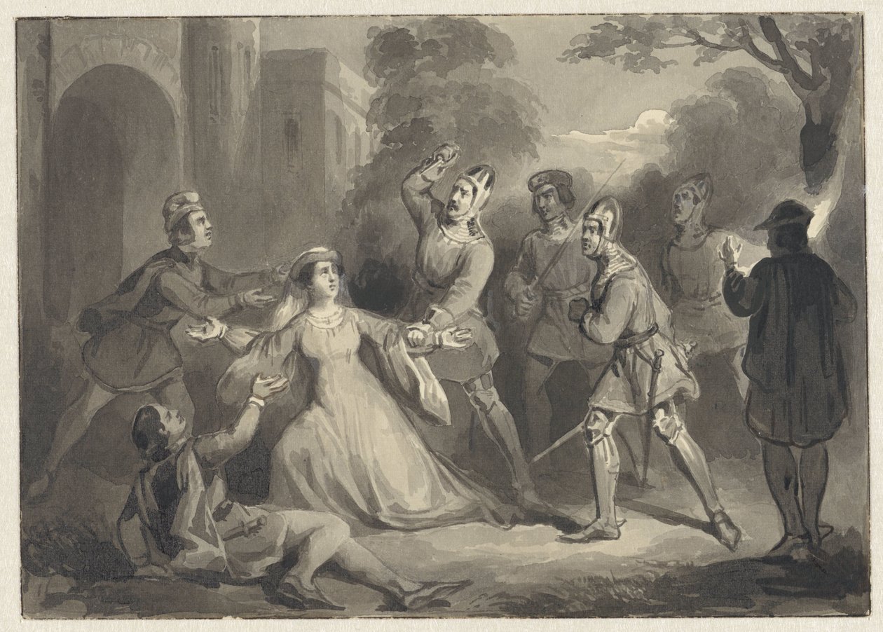 Murder of Alida van Poelgeest, 1392 by Johann Wilhelm Kaiser (I)