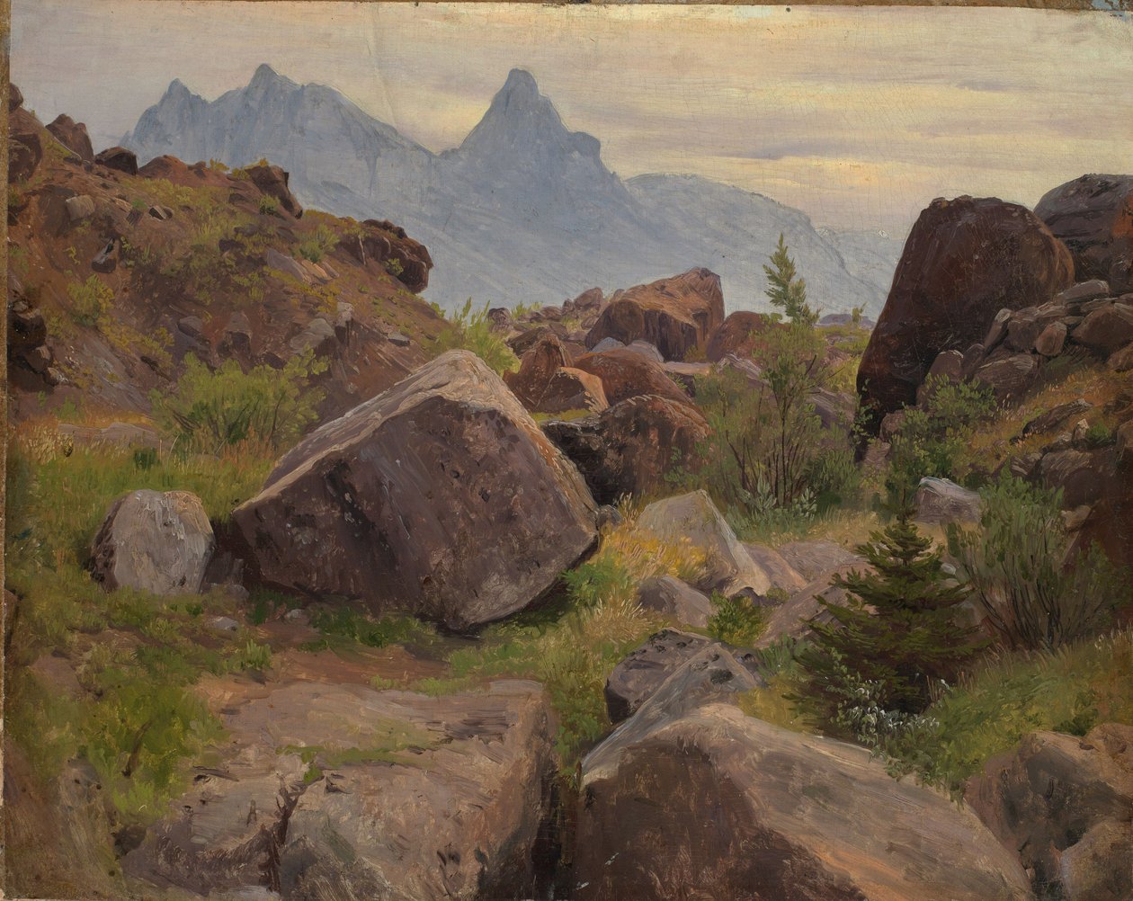 Rock Study near Goldau by Johann Wilhelm Schirmer