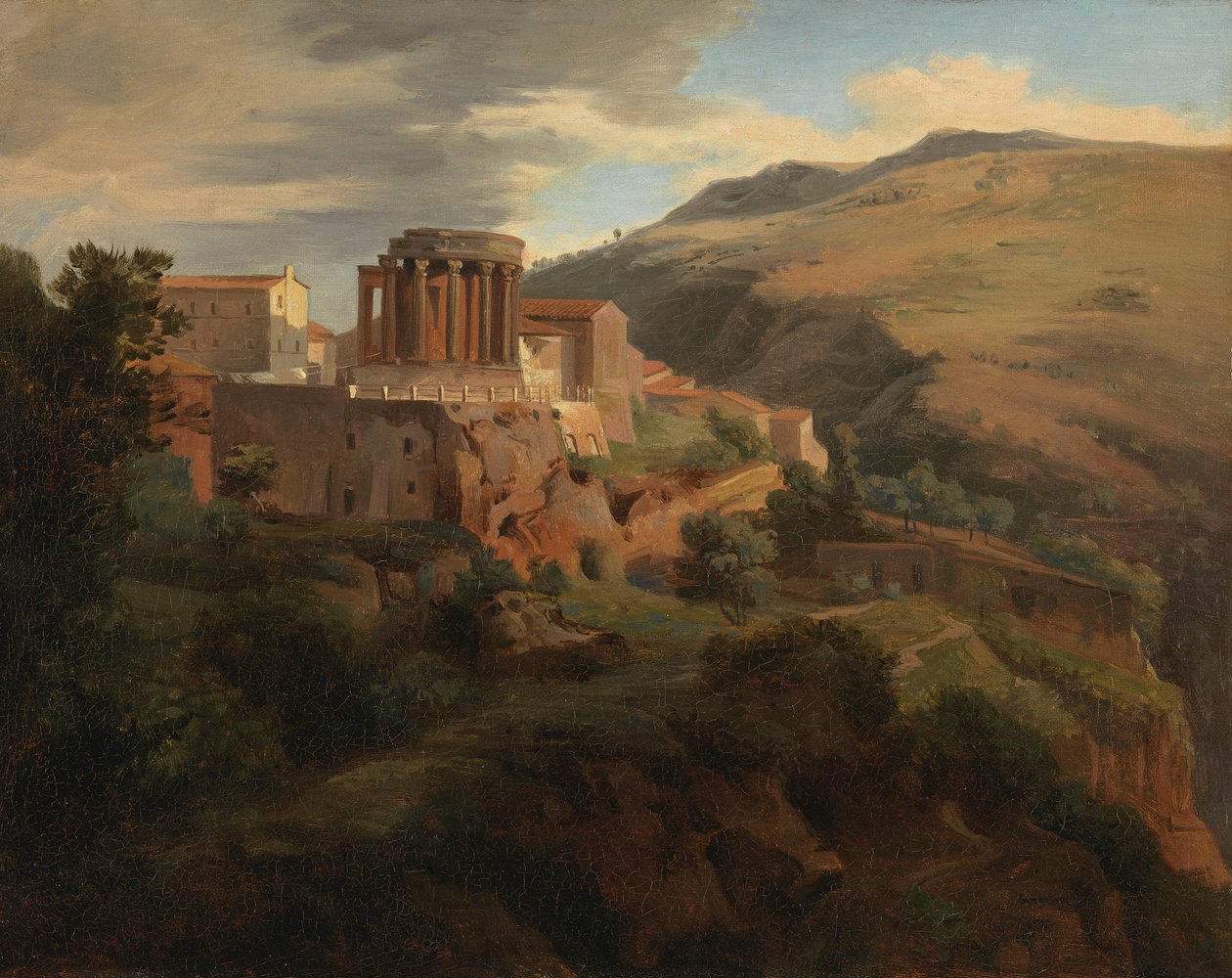 Tivoli with the Temple of Vesta by Johann Wilhelm Schirmer