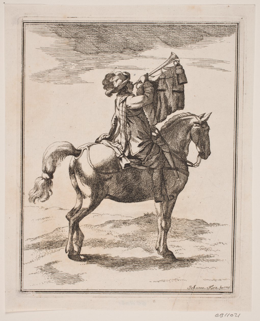 A Trumpeter on Horseback by Johanna Fosie
