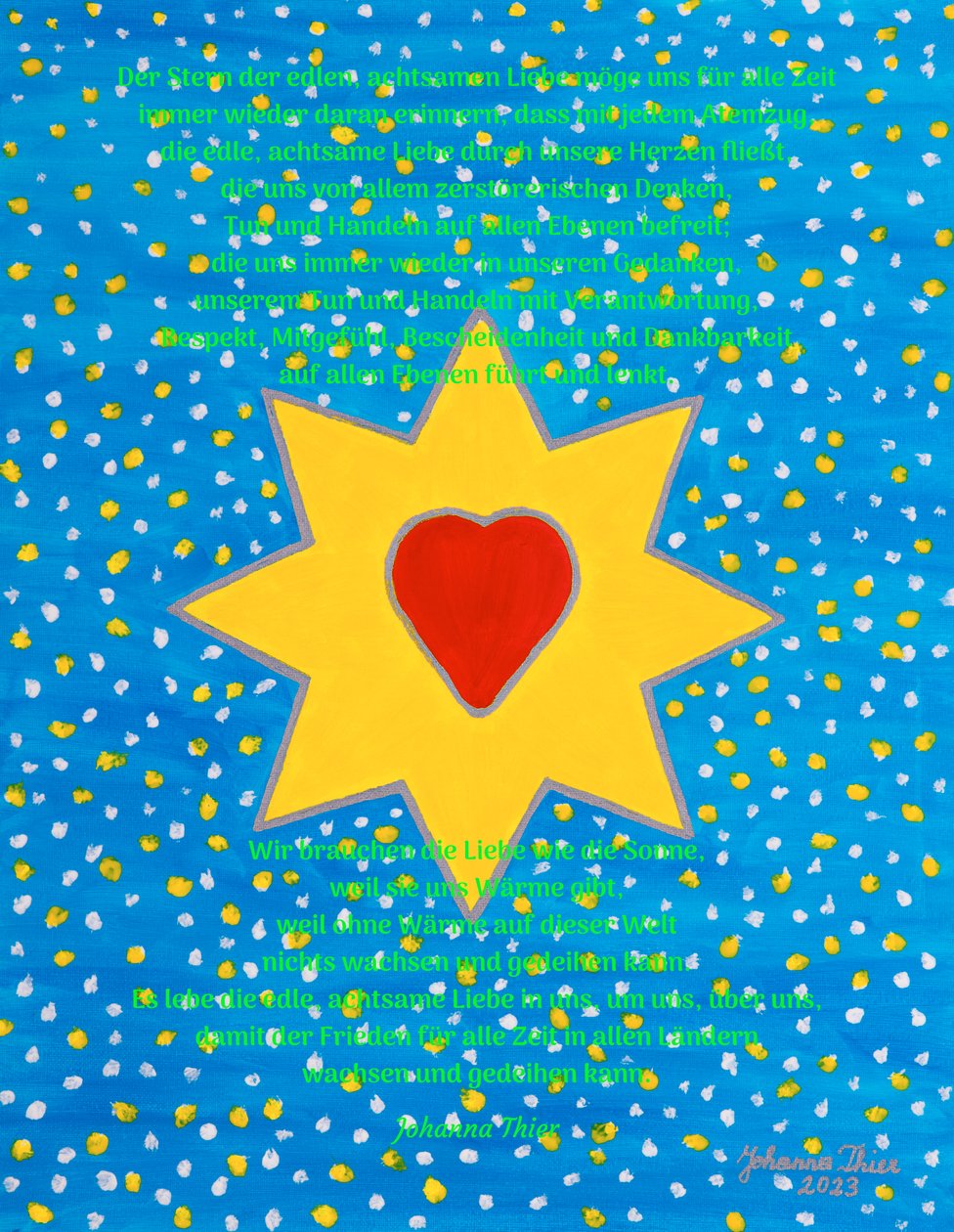 The Star of Noble, Mindful Love by Johanna Thier
